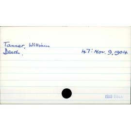 Tanner, William 