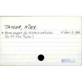 Taylor, Max