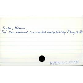 Taylor, Melva