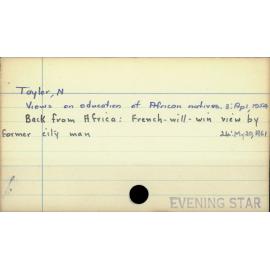 Taylor, N