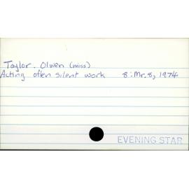 Taylor Olwen (Miss)