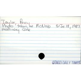 Taylor, Percy