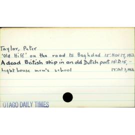 Taylor, Peter