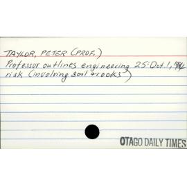 Taylor, Peter (Prof)