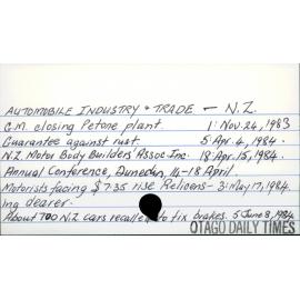 Automobile industry and trade - New Zealand