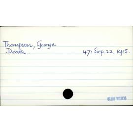 Thompson, George