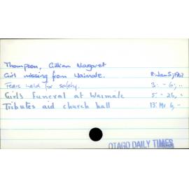 Thompson, Gillian Margaret