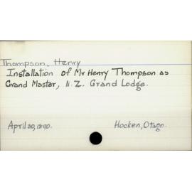 Thompson, Henry