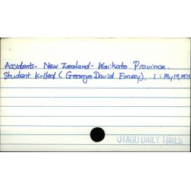 Accidents - New Zealand - Waikato Province 