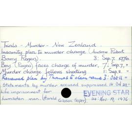 Trials - Murder - New Zealand