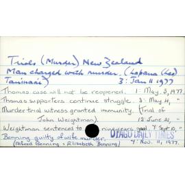 Trials (Murder) New Zealand