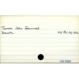 Turner, John Gemmell
