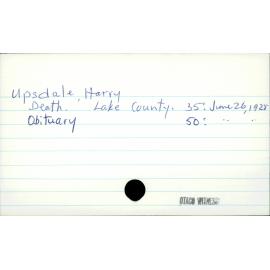 Upsdale, Harry