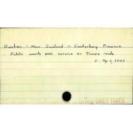 Aviation - New Zealand - Canterbury Province