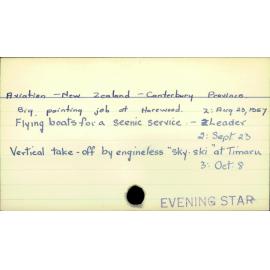 Aviation - New Zealand - Canterbury Province