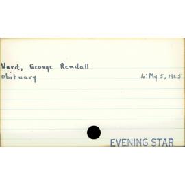 Ward, George Rendall