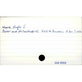 Ward, Hugh J.