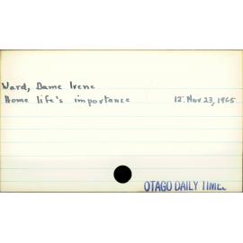 Ward, Dame Irene