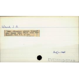 Ward, J. A.