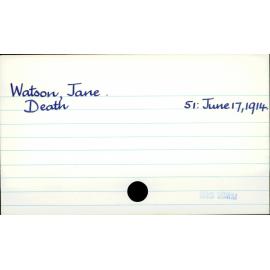 Watson, Jane