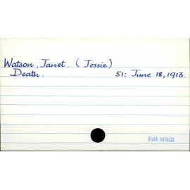 Watson, Janet (Jessie)