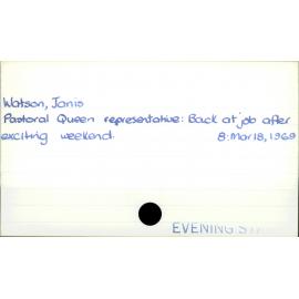 Watson, Janis