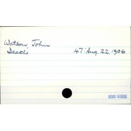 Watson, John
