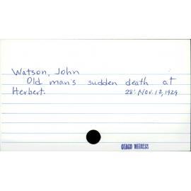 Watson, John
