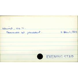 Whimp, Mrs. N.