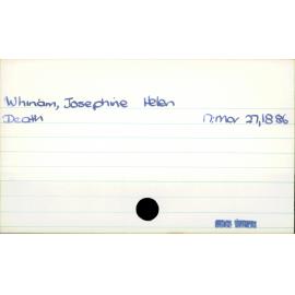 Whinam, Josephine Helen