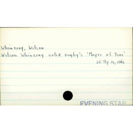 Whineray, Wilson