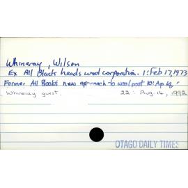 Whineray, Wilson 