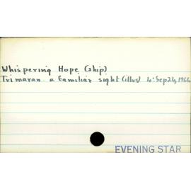 Whispering Hope (ship)