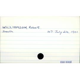 WILLIAMSON, Robert