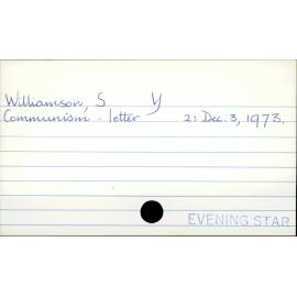 Williamson, S         Y
