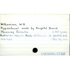 Williamson, W. A.