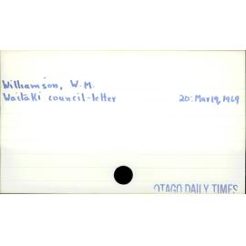 Williamson, W. M.