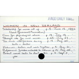 WOMEN IN NEW ZEALAND