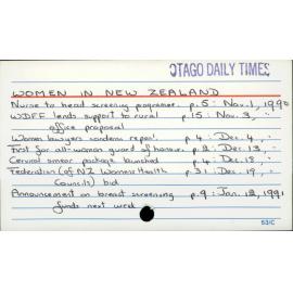 WOMEN IN NEW ZEALAND