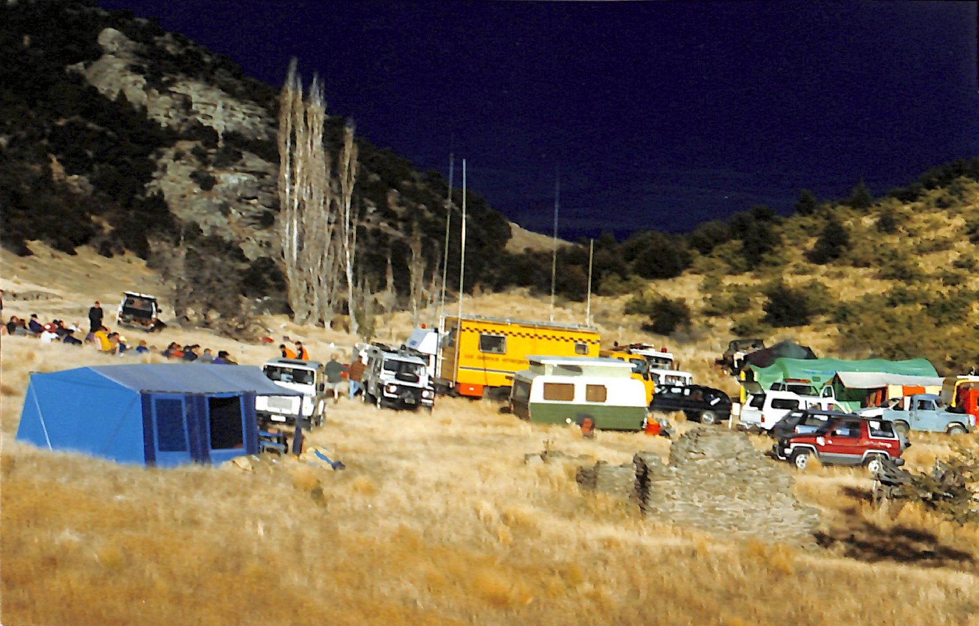 Camp site for the Bendigo Mine site caving exercise