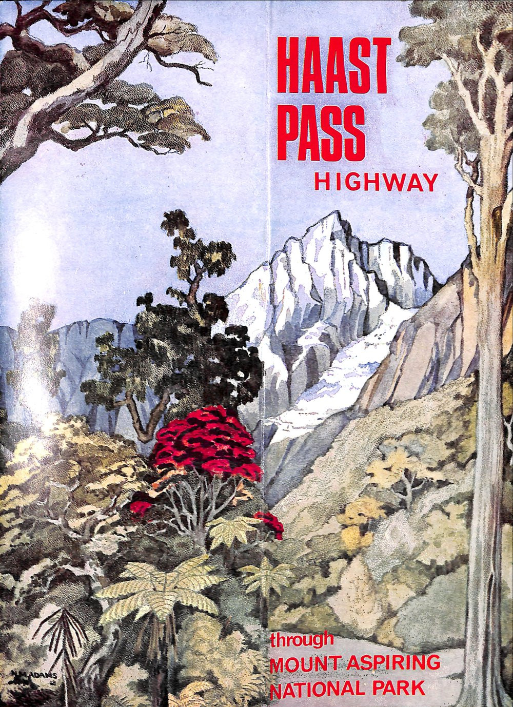 Pamphlets and brochures of Mt Aspiring National Park 