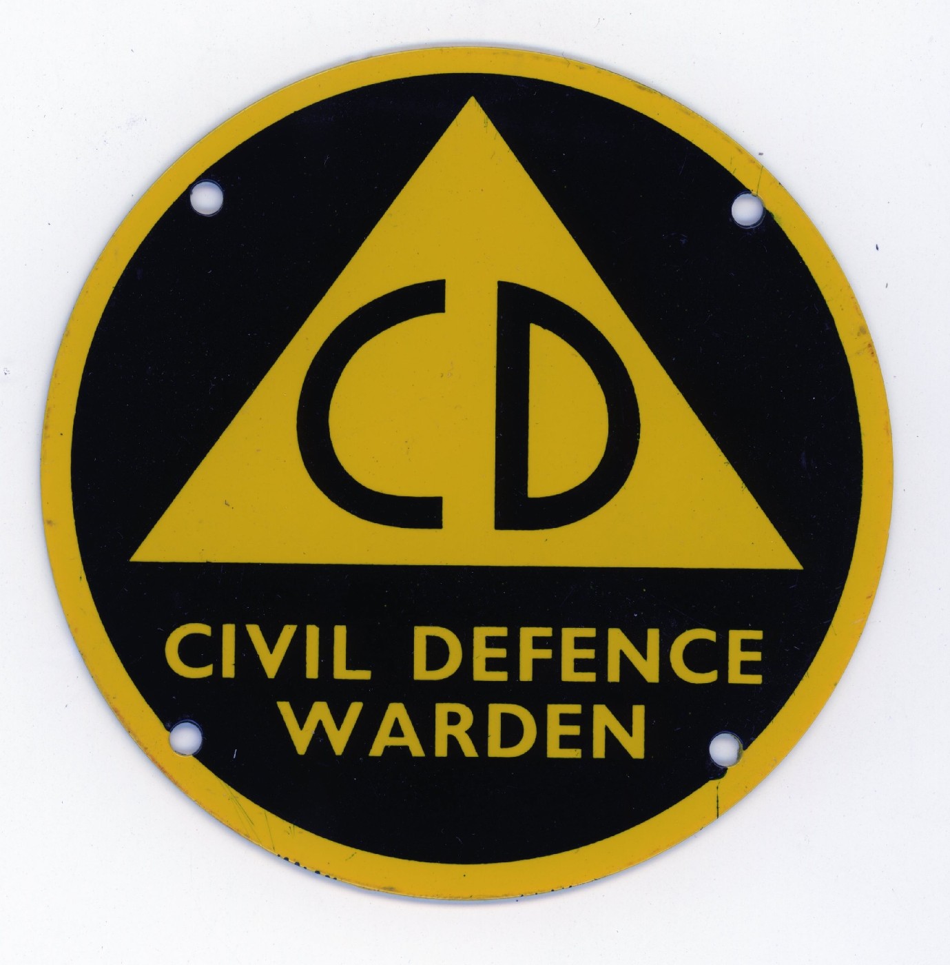 1960's Civil Defence Warden Badge.