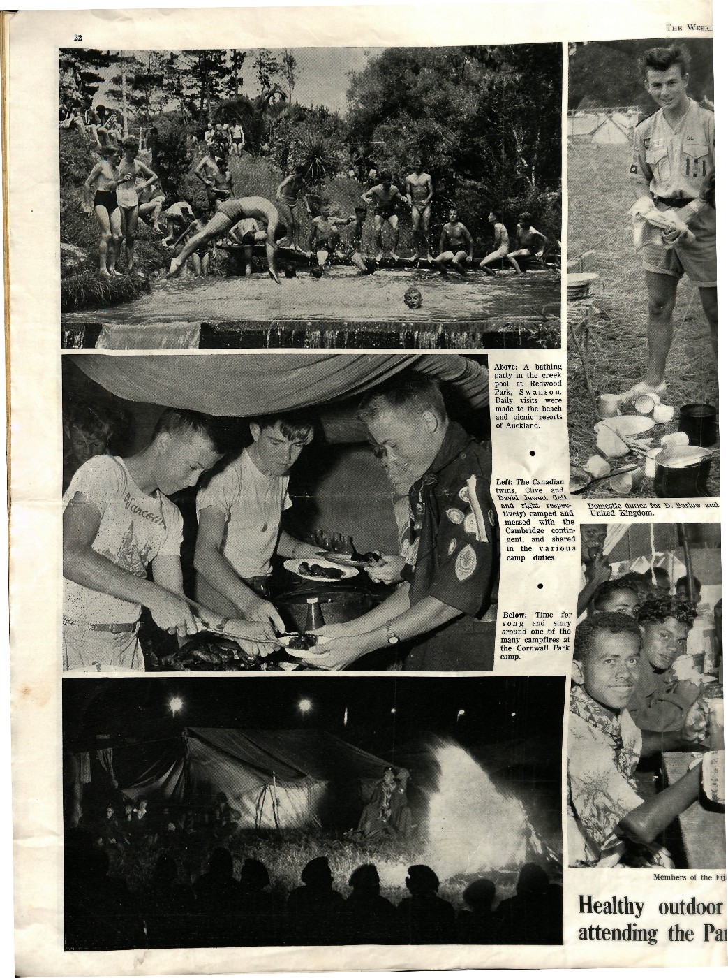 Scouting Jamboree in Auckland 1959