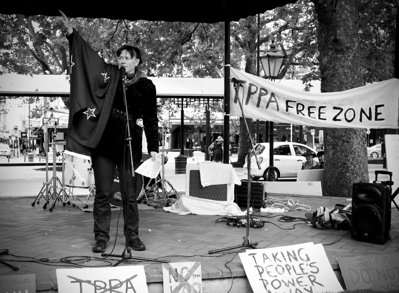 Protest against the Trans Pacific Partnership Agreement (TPPA)