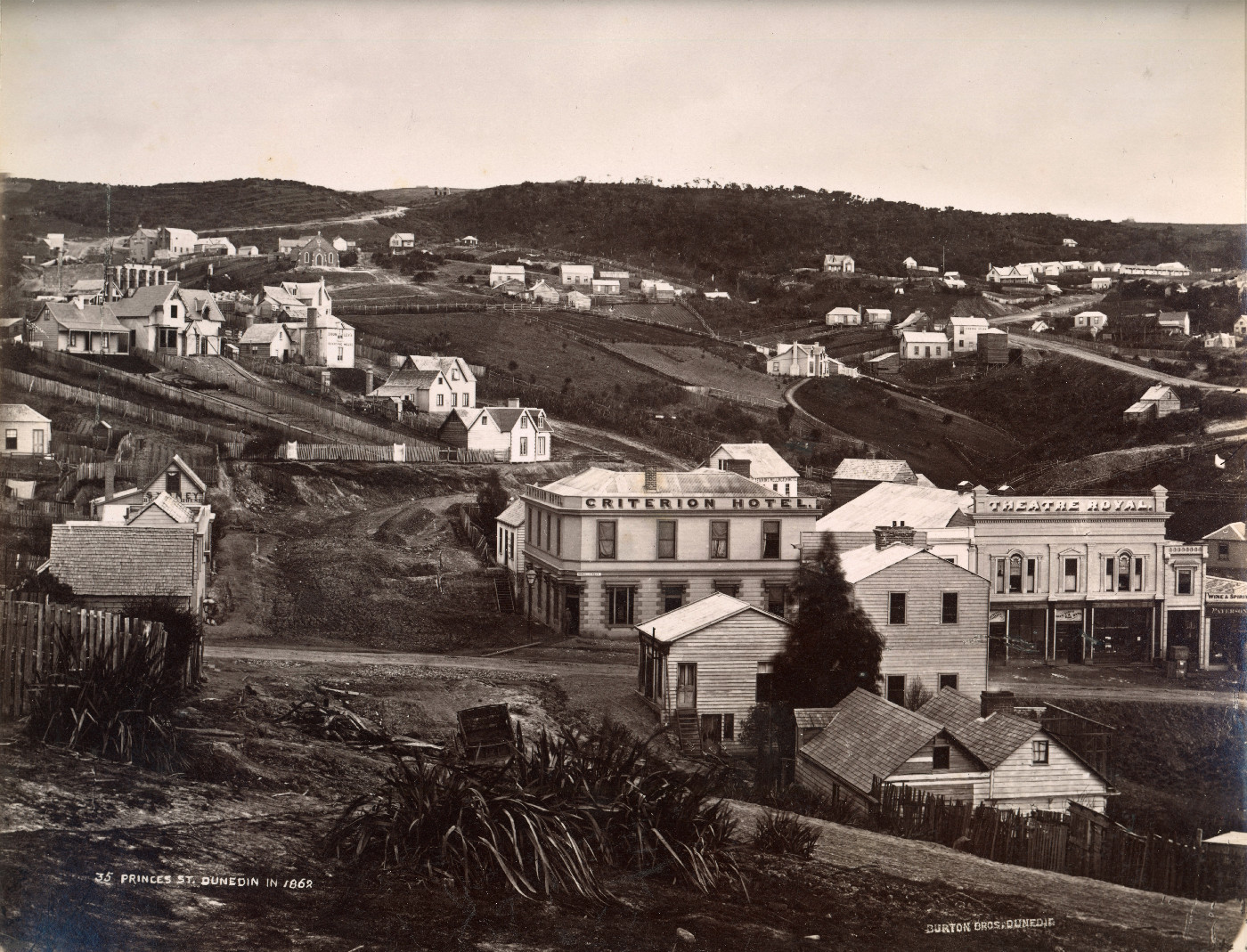 This photograph is from the album, Dunedin, New Zealand 1858 to 1898. The album contains 34 photographs and one panorama of Dunedin taken by the Burton Brothers.

Photograph number: 18/35 of the Olveston Historic Home photographic collection