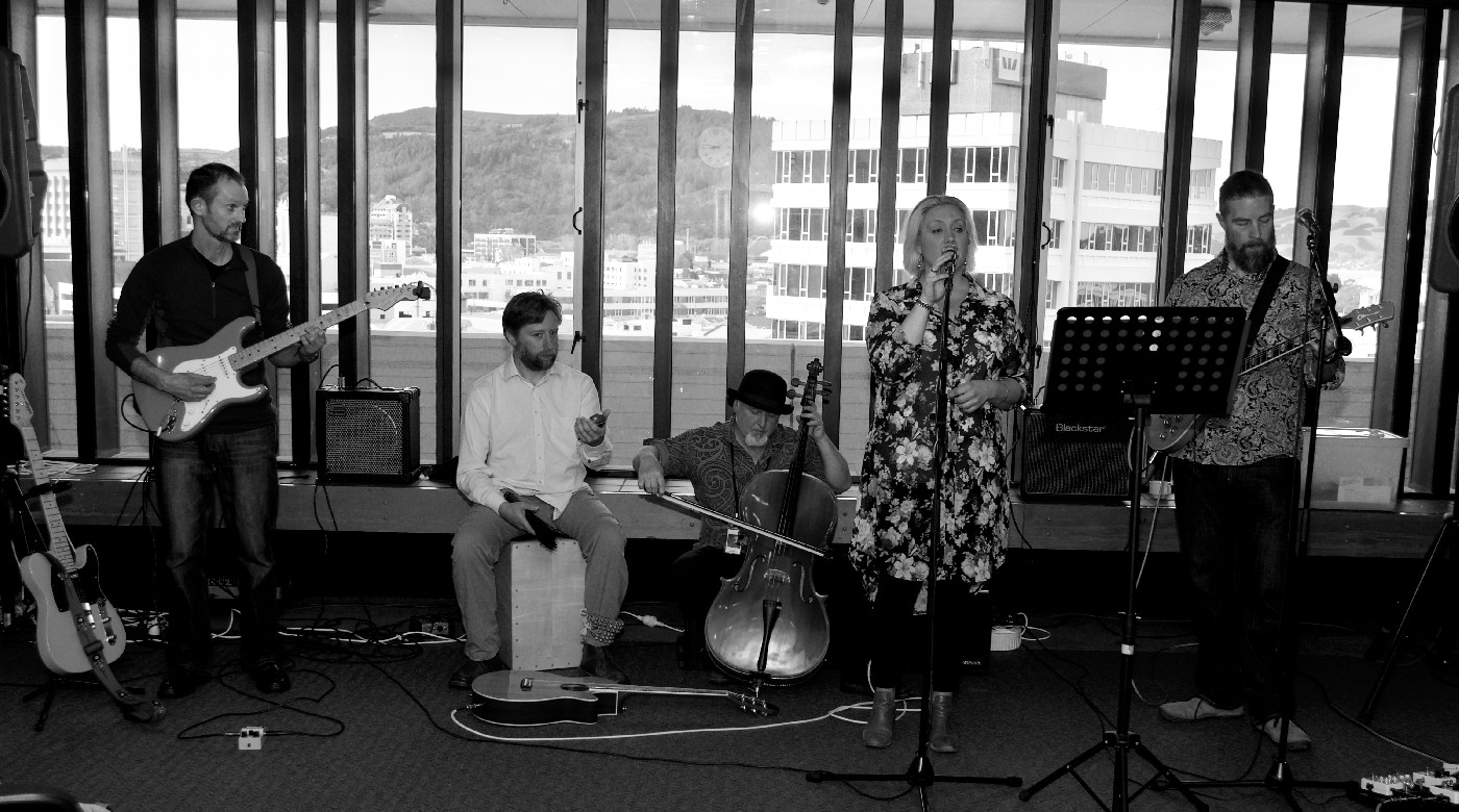 Pictured: Concrete Grady performing at the Nook & Cranny Music Festival 2017
Photo credit: Paul S Allen