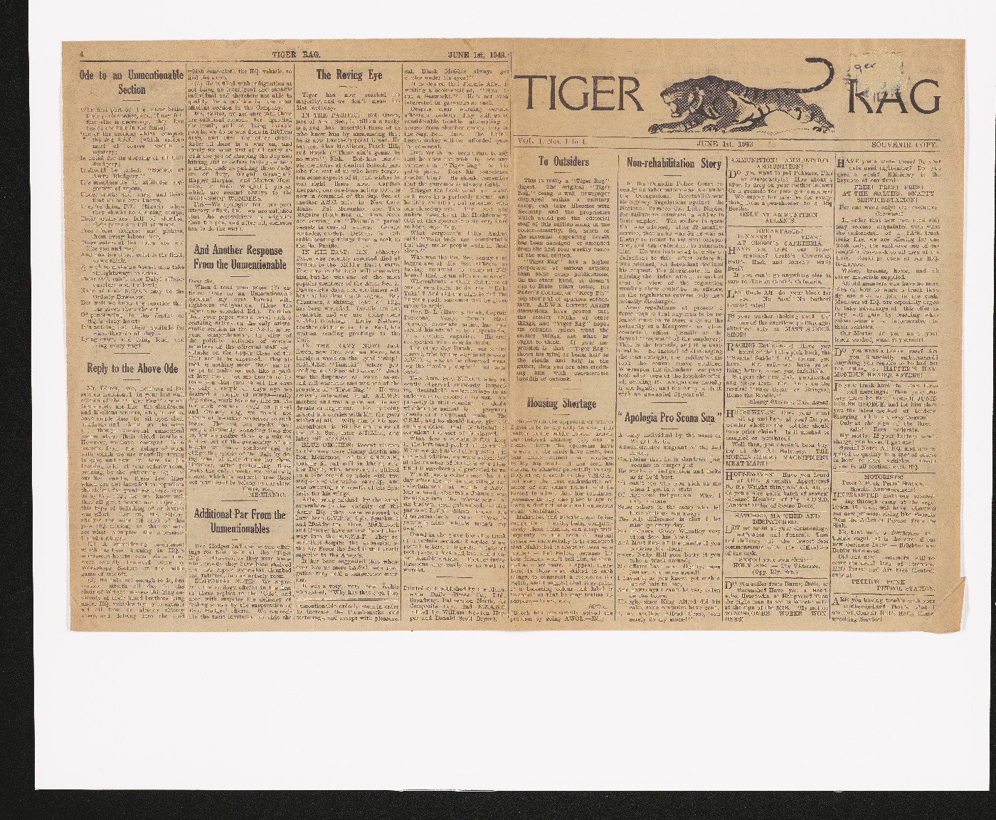 Tiger Rag | Dunedin Public Libraries