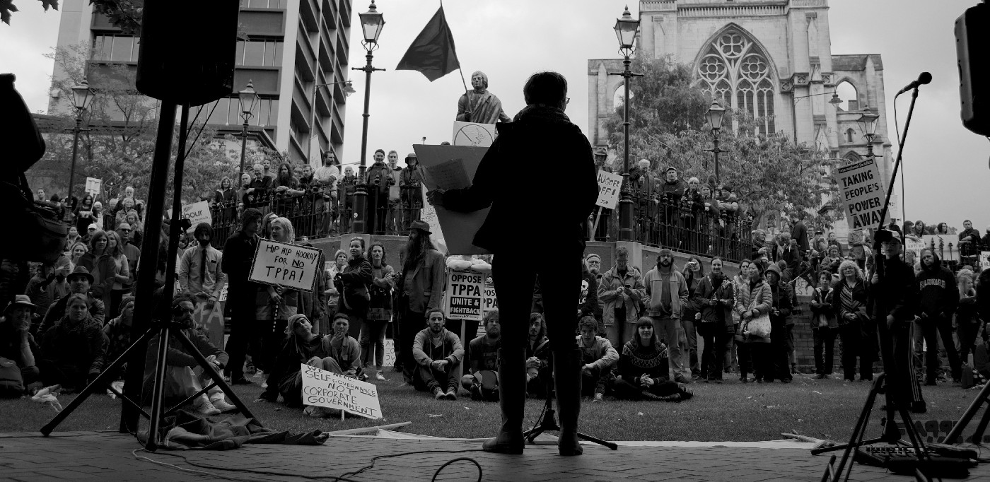 TPPA No Way Protest 2015