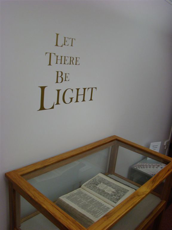 Reed Gallery exhibition: Let there be Light celebrating the bible in English 