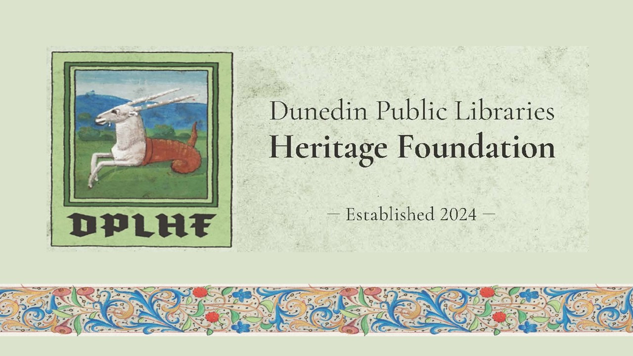 Dunedin Public Libraries Heritage Foundation launch